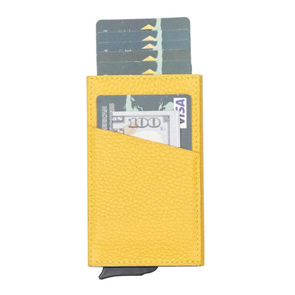 Bayelon Torres Leather Mechanical Card Holder