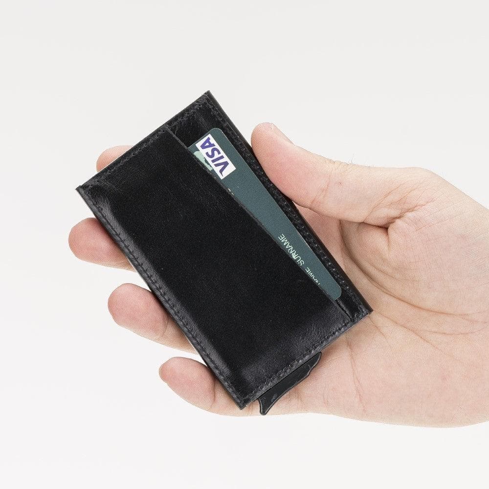 Bayelon Torres Leather Mechanical Card Holder