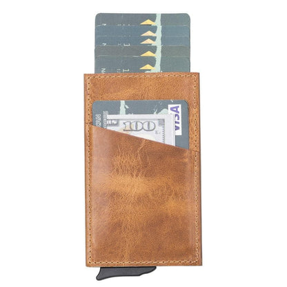 Bayelon Torres Leather Mechanical Card Holder