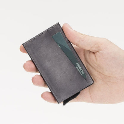 Bayelon Torres Leather Mechanical Card Holder