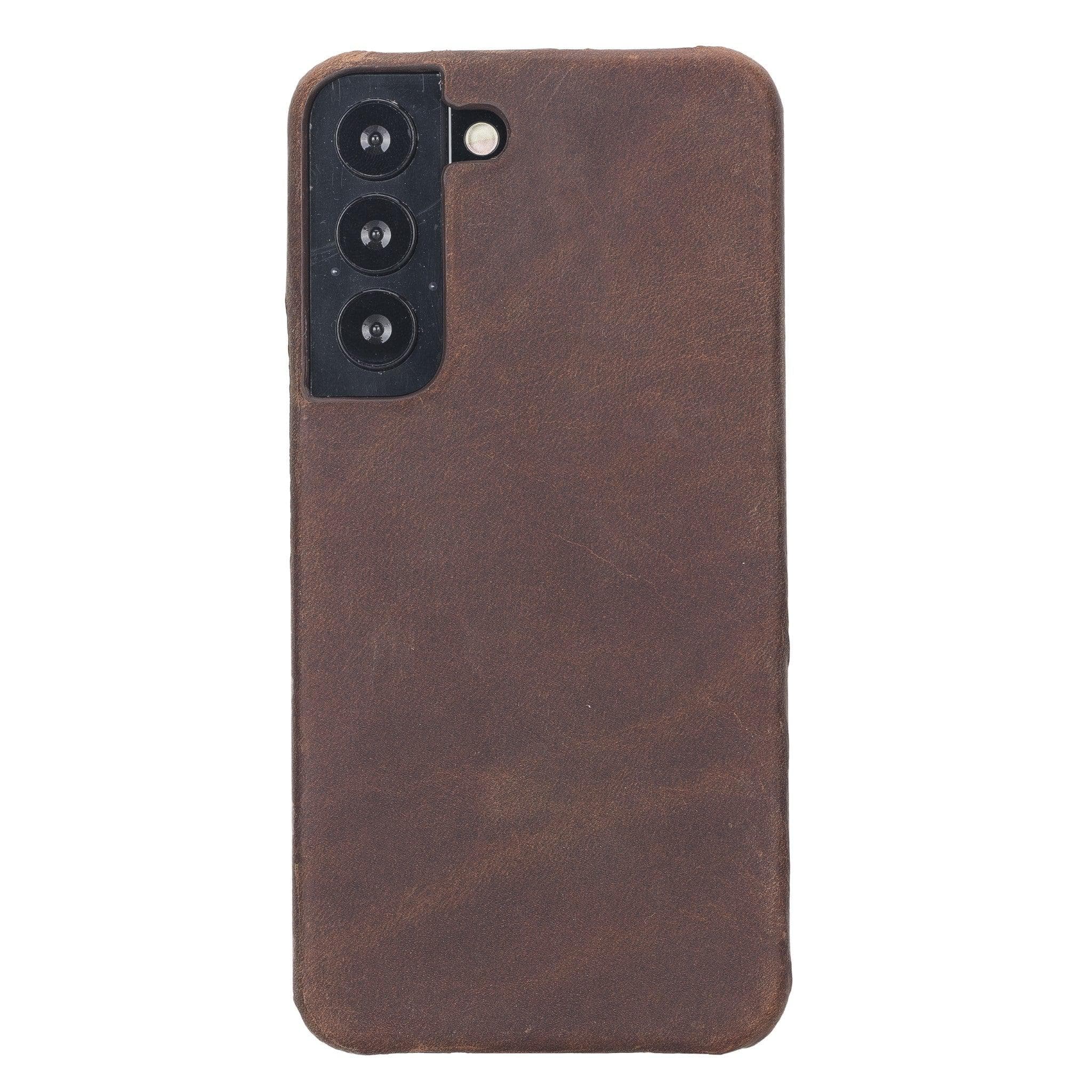 Bayelon Ultimate Leather Case for Samsung Galaxy S22 Series Galaxy S22 Plus Saddle Brown