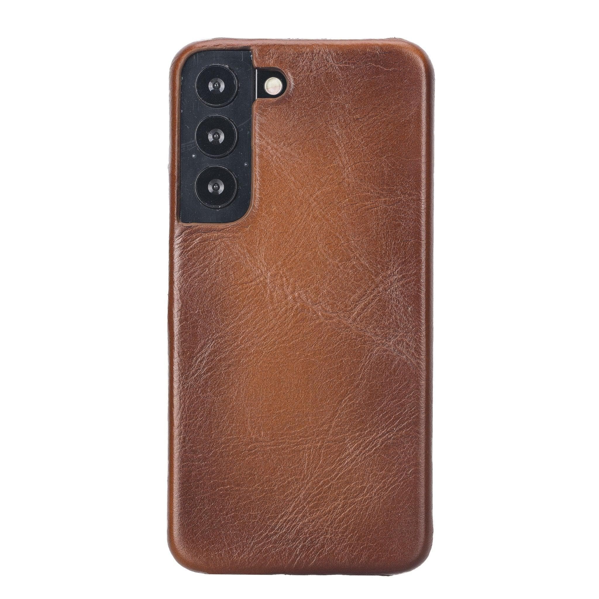 Bayelon Ultimate Leather Case for Samsung Galaxy S22 Series Galaxy S22 Plus Tan