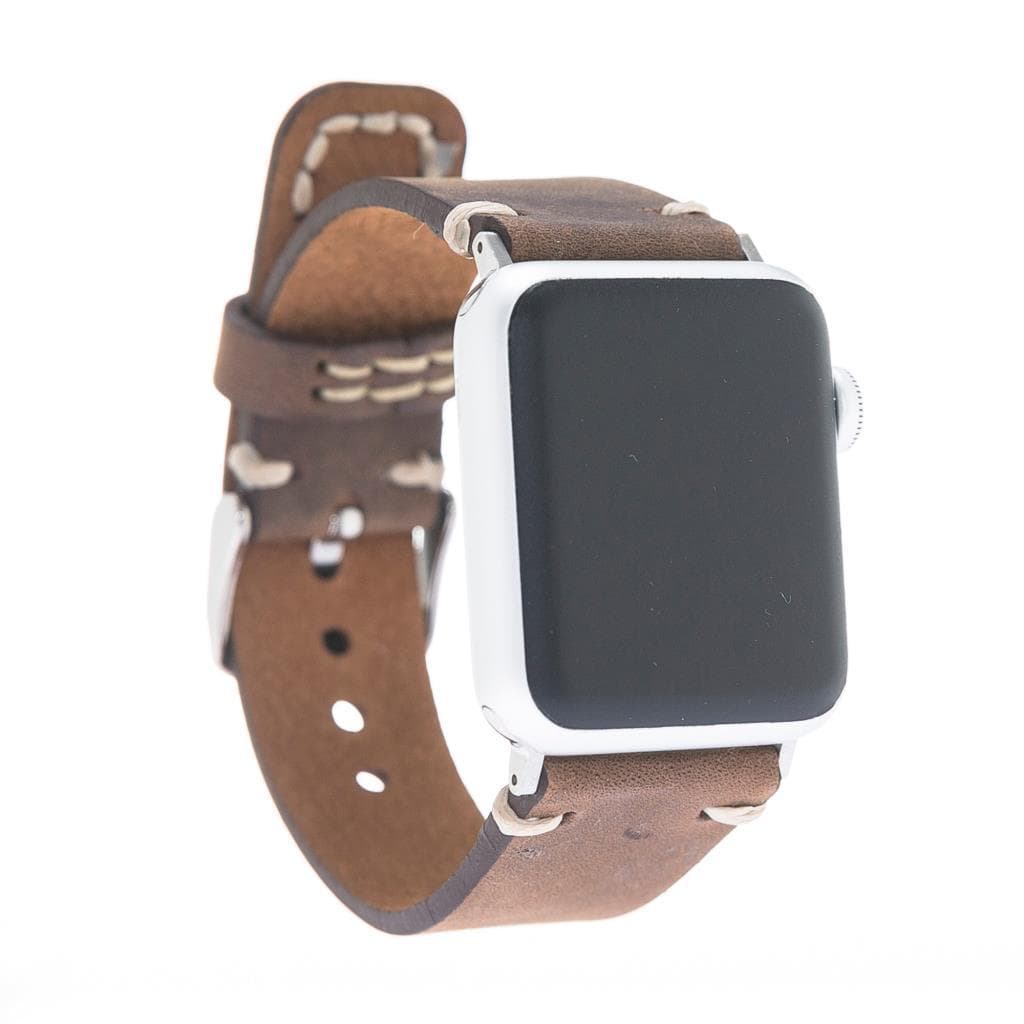 UnBranded 7013 Apple Watch Leather Band Saddle Brown