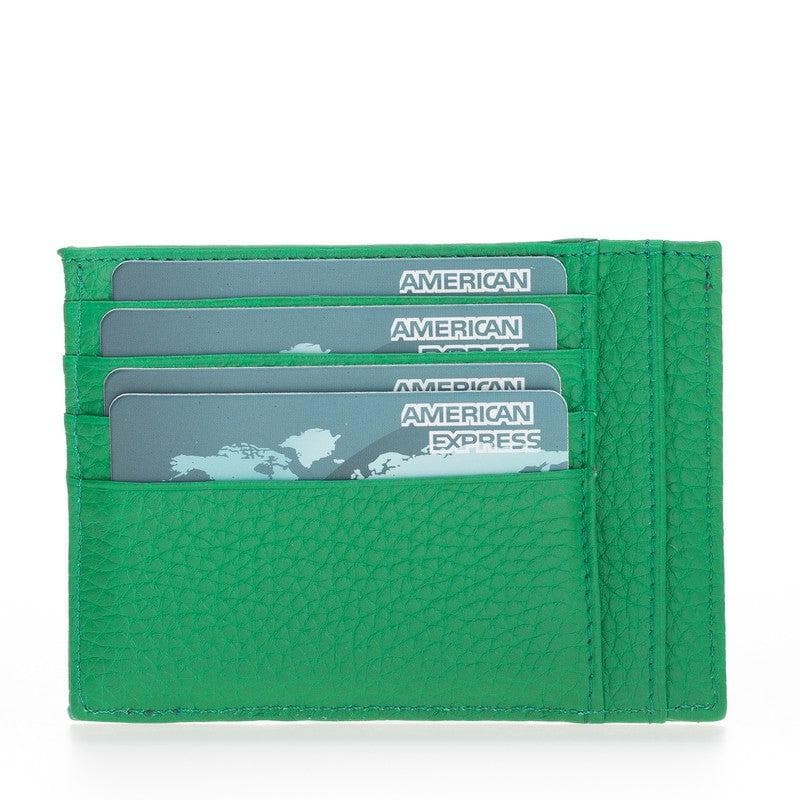 Bayelon Slim Zip Leather Card Holder with Coin Pocket