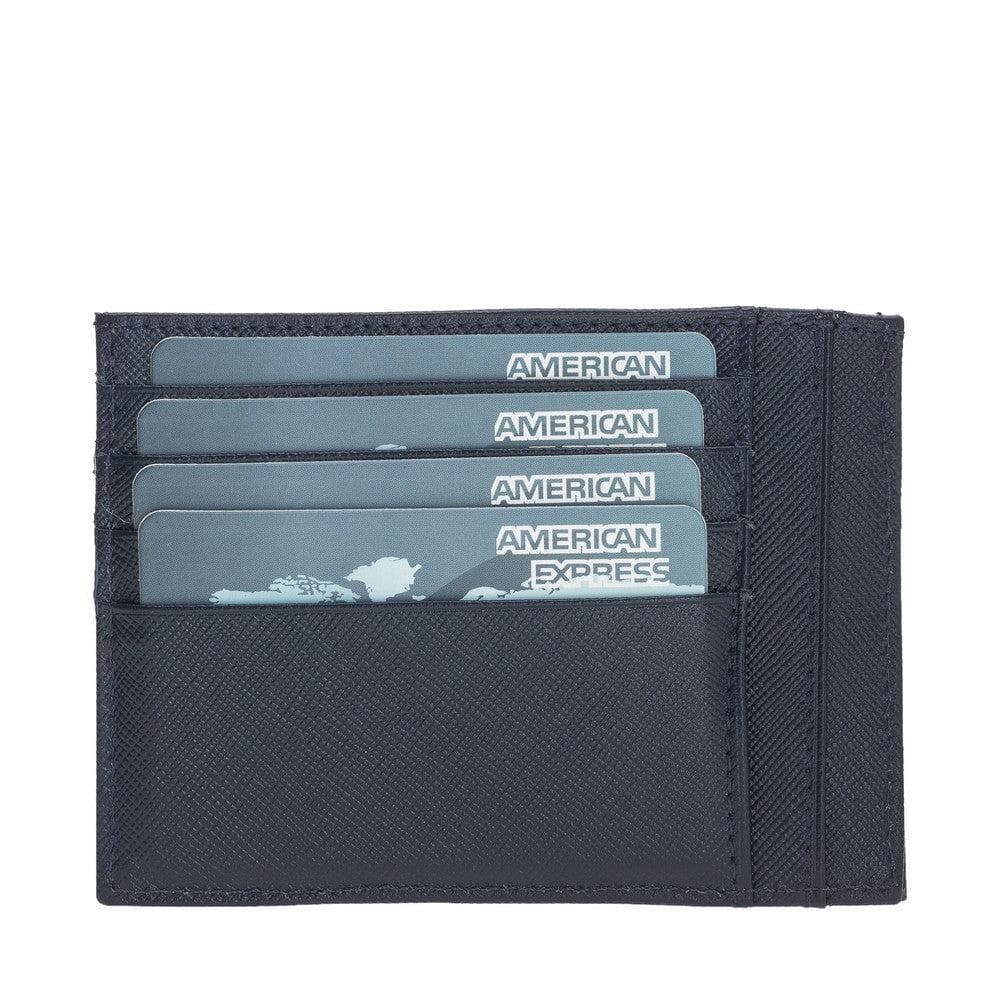 Bayelon Slim Zip Leather Card Holder with Coin Pocket