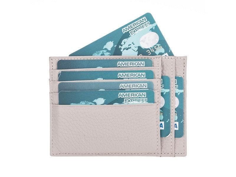 Bayelon Slim Zip Leather Card Holder with Coin Pocket