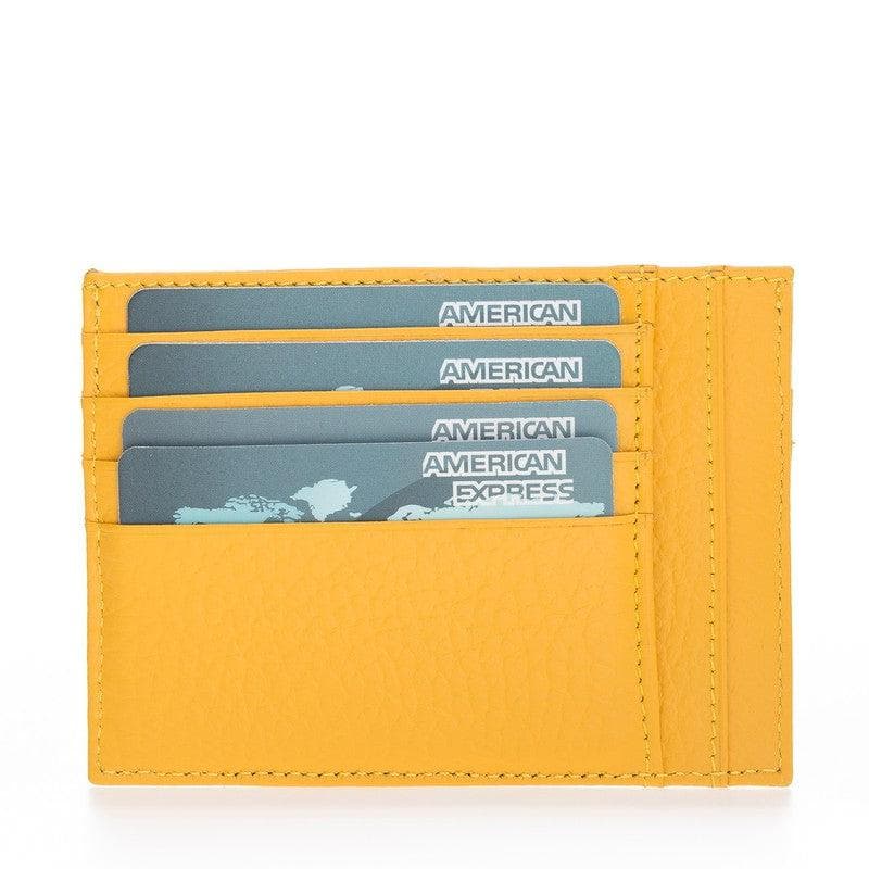Bayelon Slim Zip Leather Card Holder with Coin Pocket