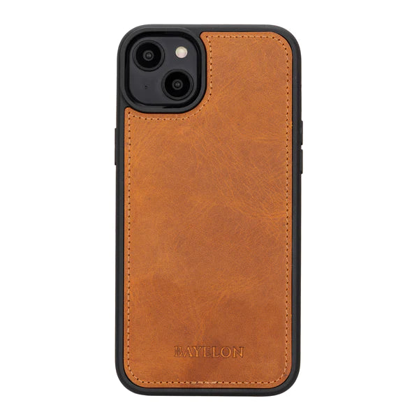 iPhone 14 Plus Detachable Leather Wallet Case with Kickstand by Bayelon
