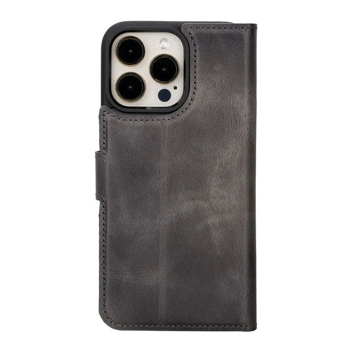 MagSafe Compatible iPhone 15 Pro Max Detachable Leather Wallet Case  | Bayelon