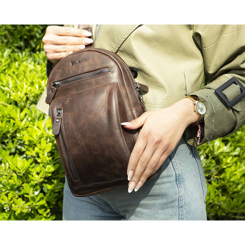 Bayelon Celion Genuine Leather Crossbody Bag