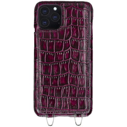 Bouletta Saff iPhone 11 Series Leather Case with Crossbody Strap - SAFF UFW Purple