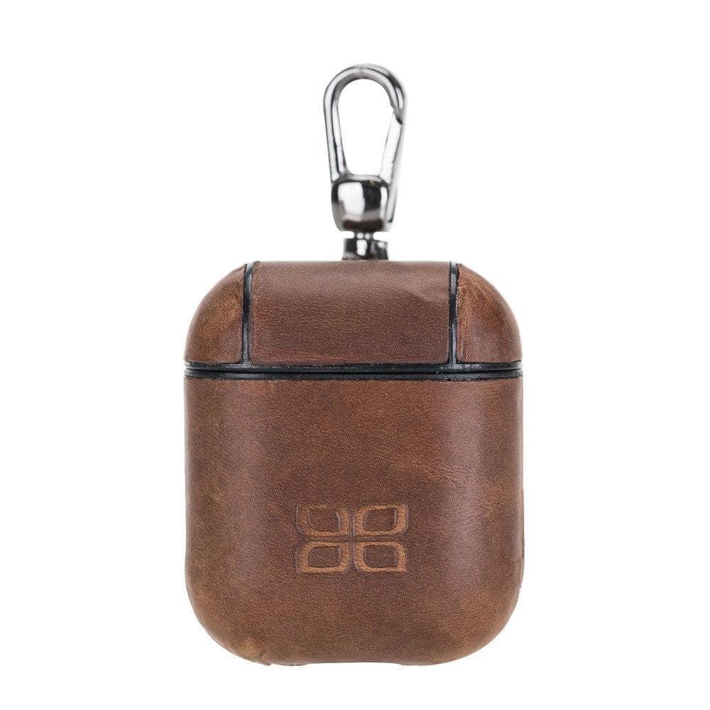 Bouletta Jupp Hooked AirPods 1 and AirPods 2 Leather Case Saddle Brown