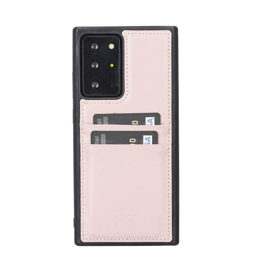 Bouletta Flex Cover Leather Case for Samsung Galaxy Note 20 with Card Slots Pink