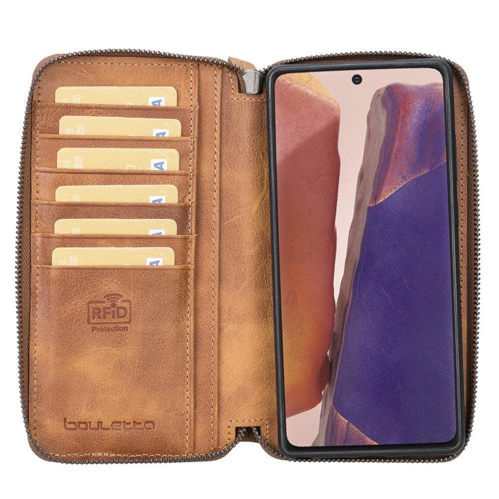 Bouletta Pouch Magic Wallet Samsung Series Detachable and Zipper Leather Wallet Case - PMW