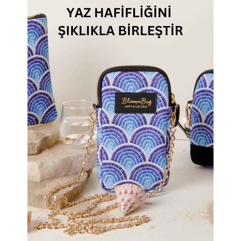 BloominBag Calm Waves Cell Phone Crossbody Bag