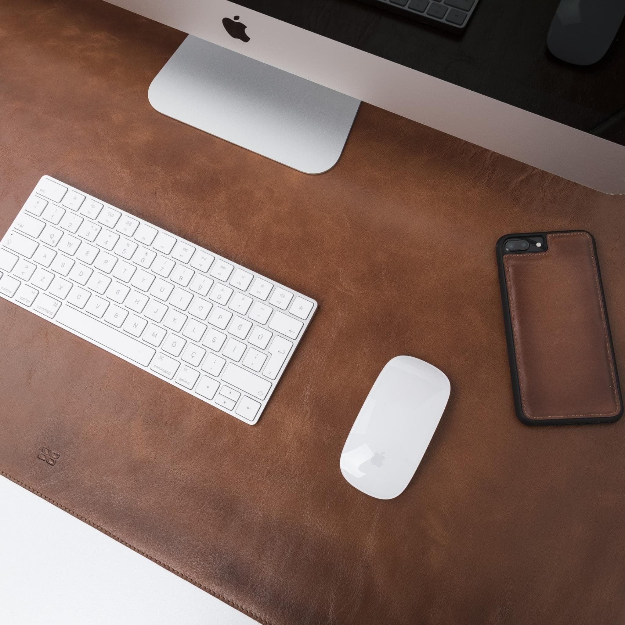 Bayelon Premium Genuine Leather Desk Mat