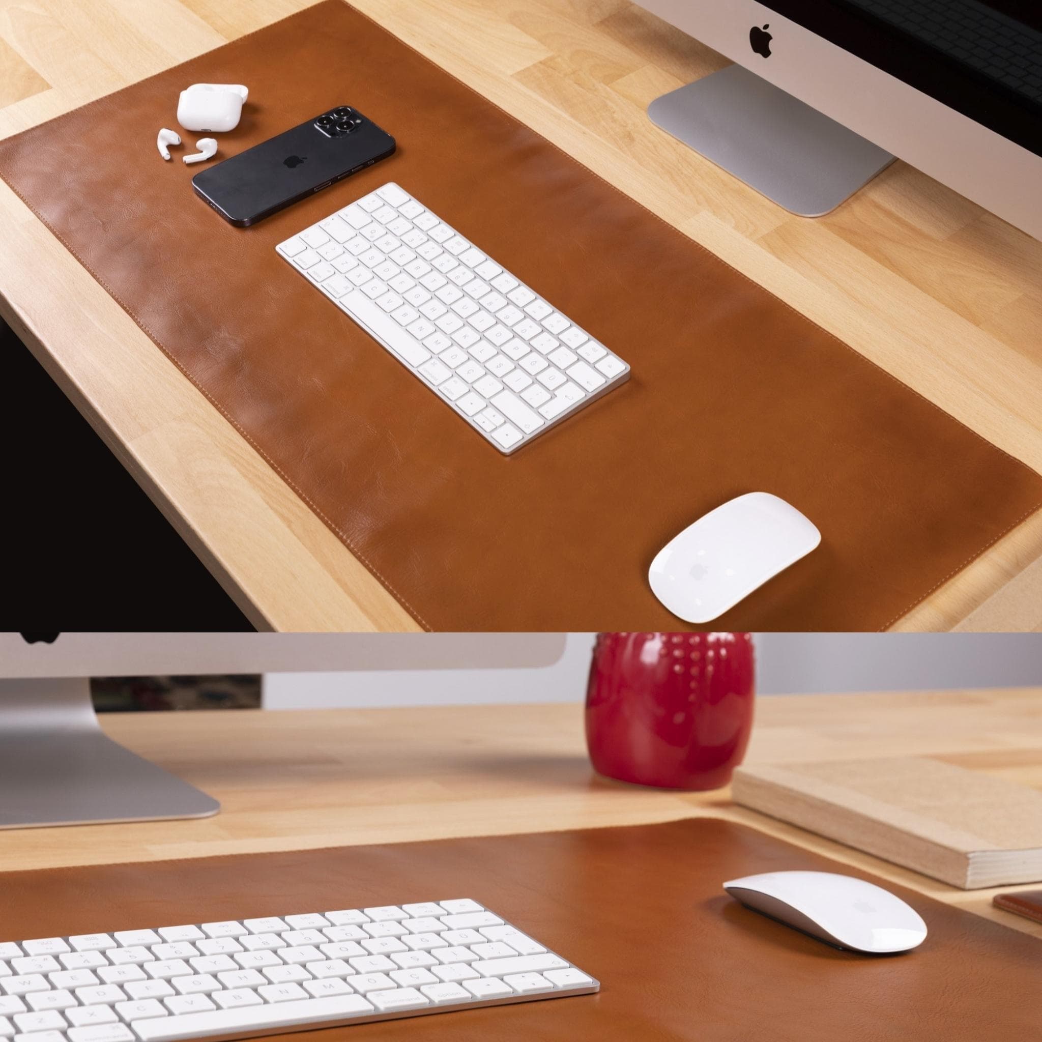Bayelon Premium Genuine Leather Desk Mat
