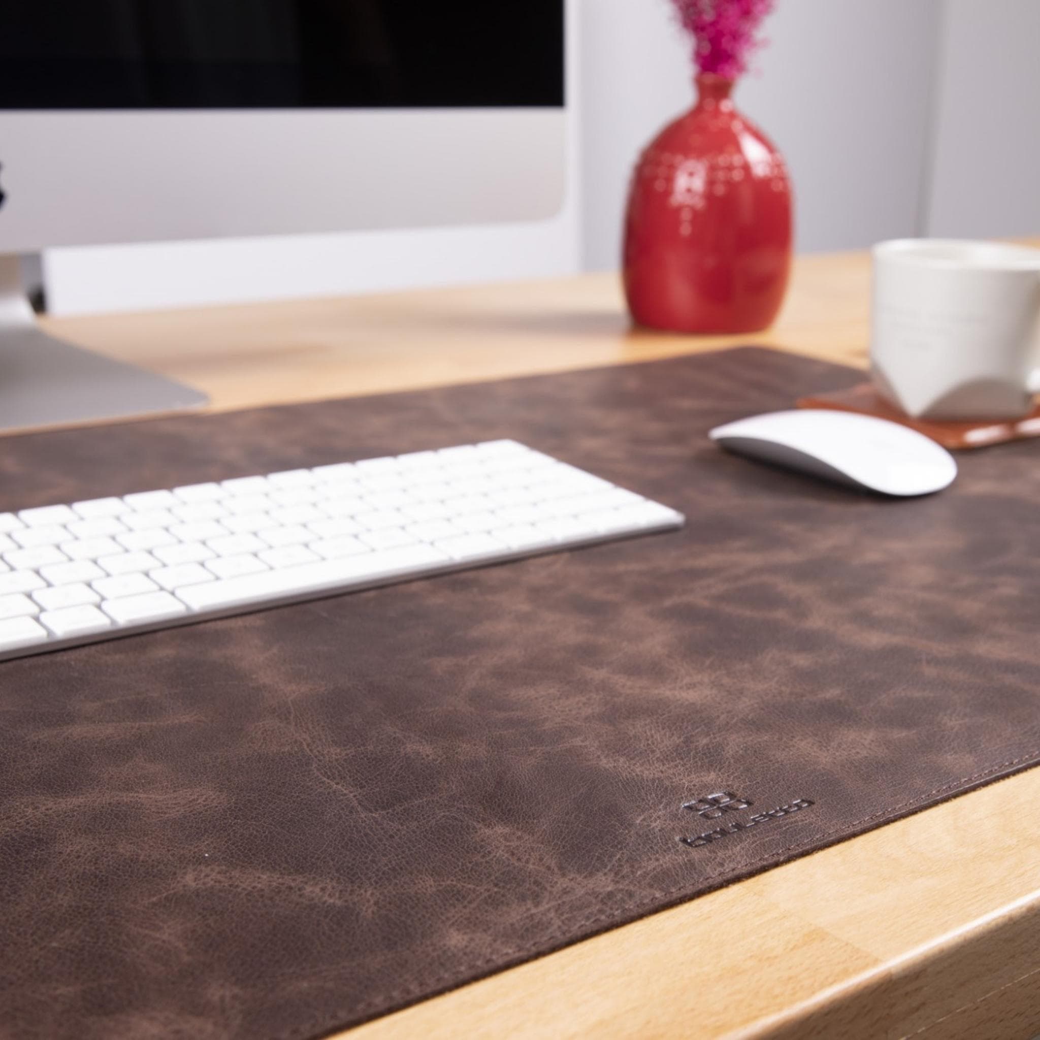 Bayelon Premium Genuine Leather Desk Mat