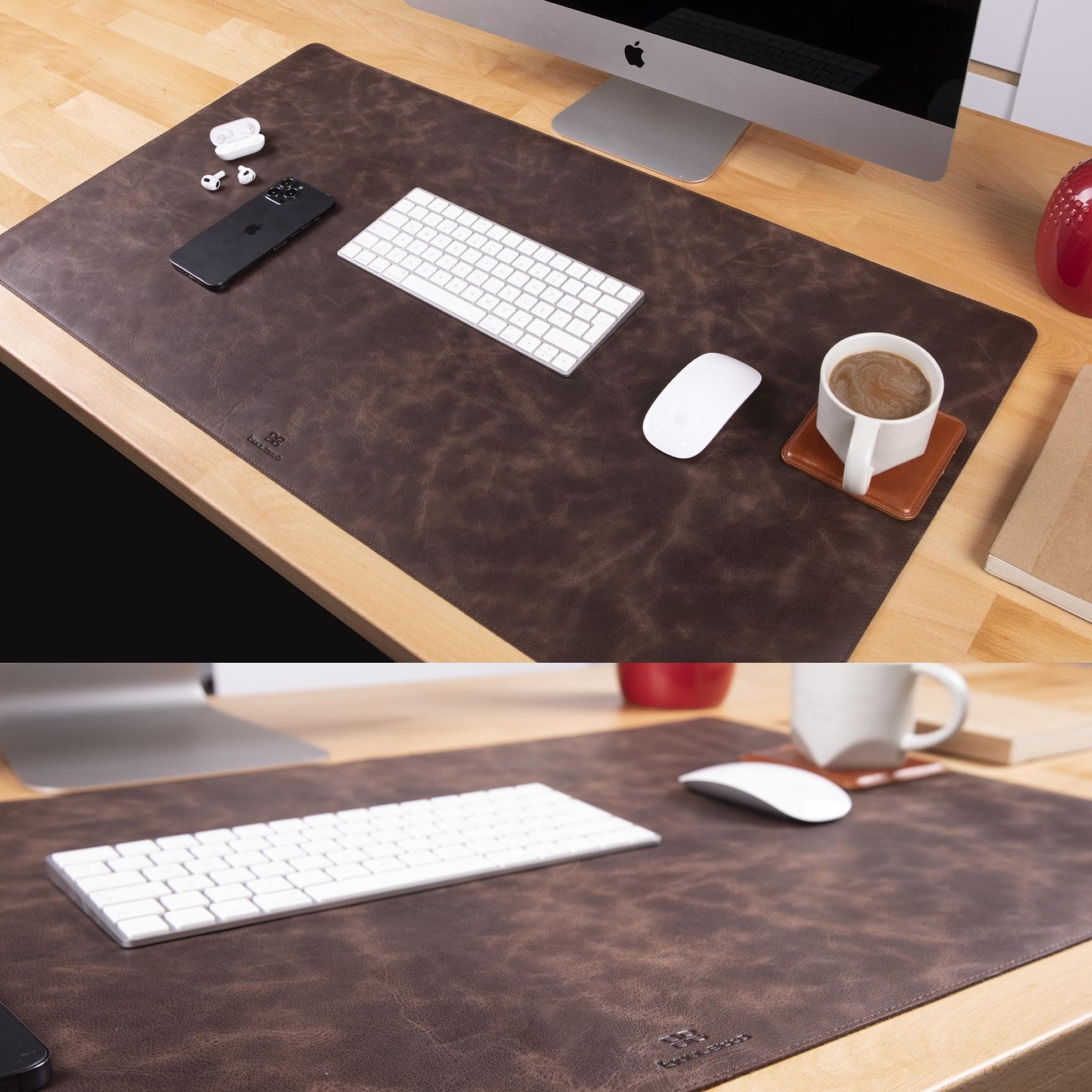 Bayelon Premium Genuine Leather Desk Mat