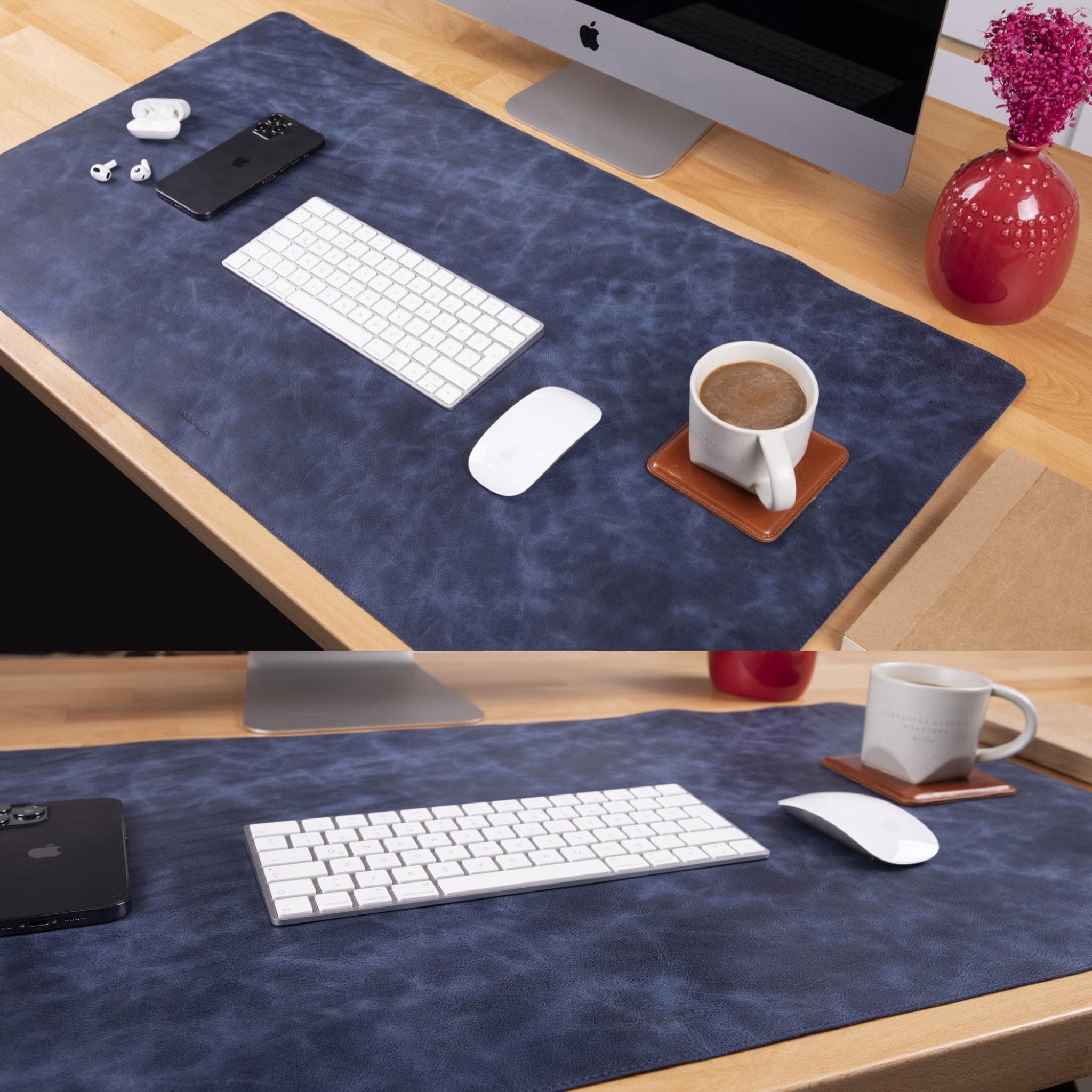 Bayelon Premium Genuine Leather Desk Mat