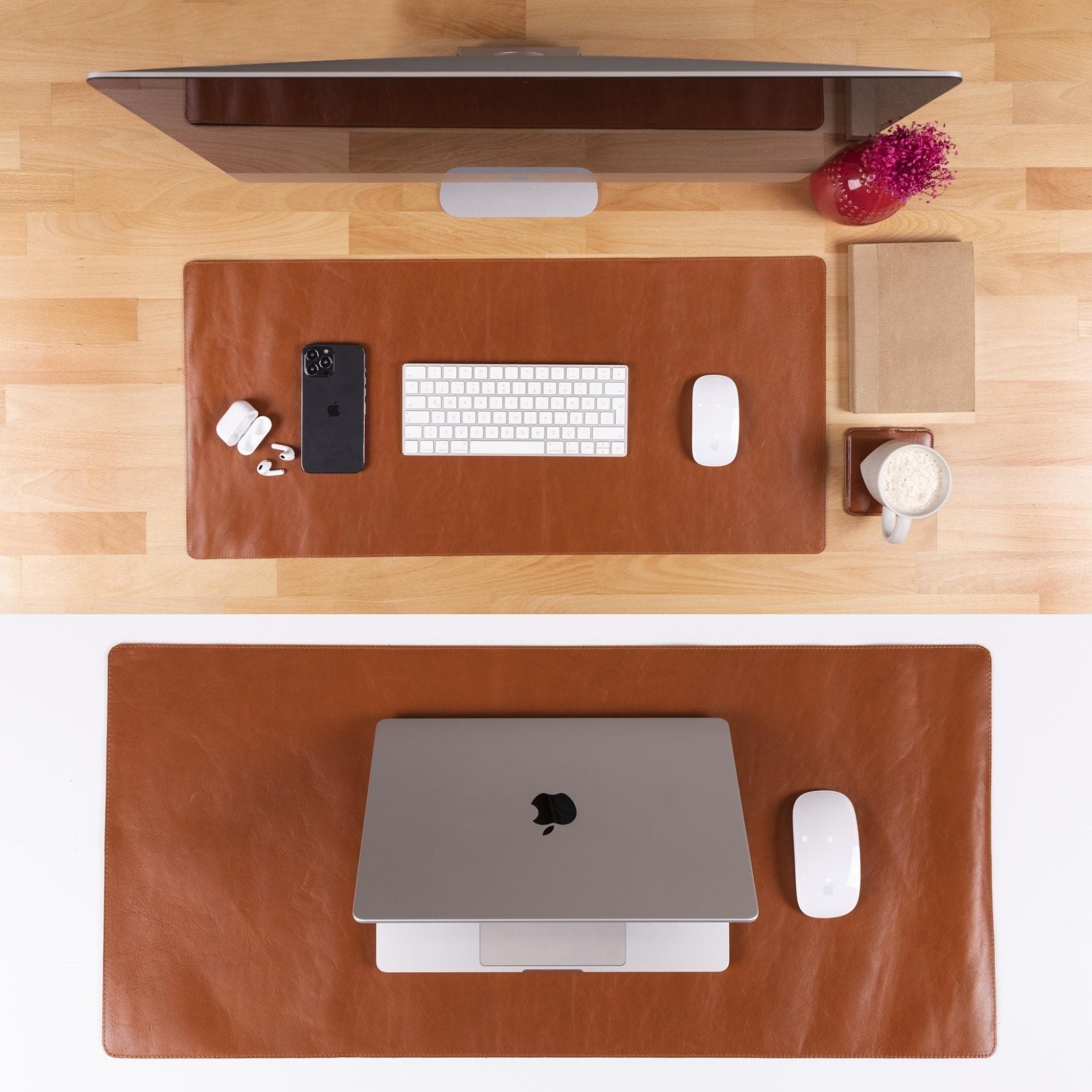 Bayelon Premium Genuine Leather Desk Mat