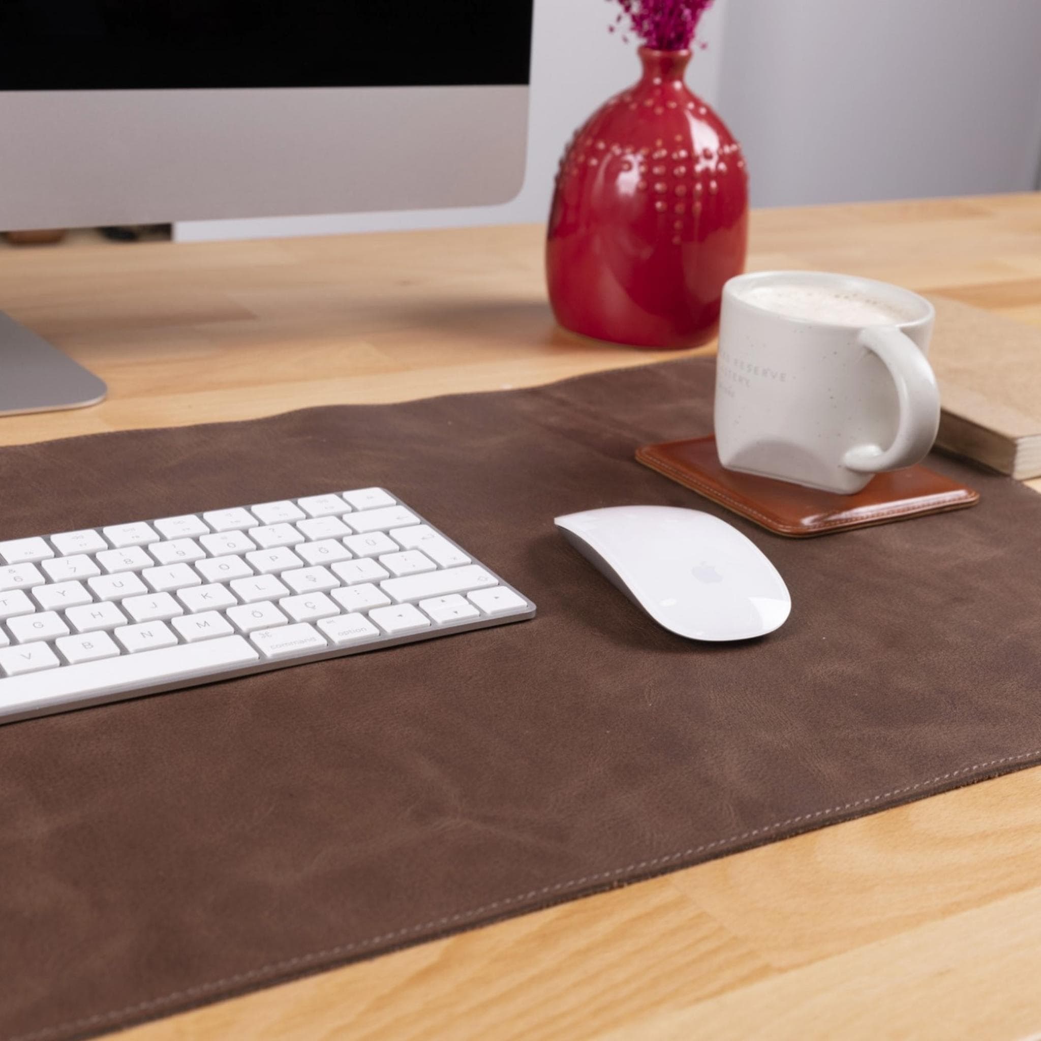 Bayelon Premium Genuine Leather Desk Mat