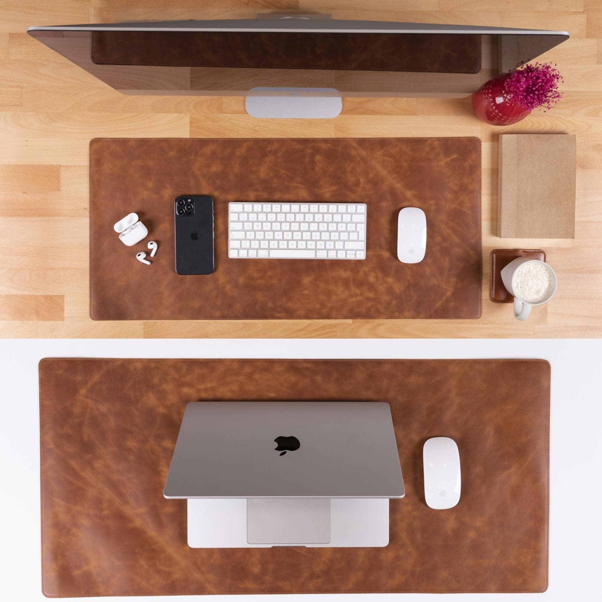 Bayelon Premium Genuine Leather Desk Mat