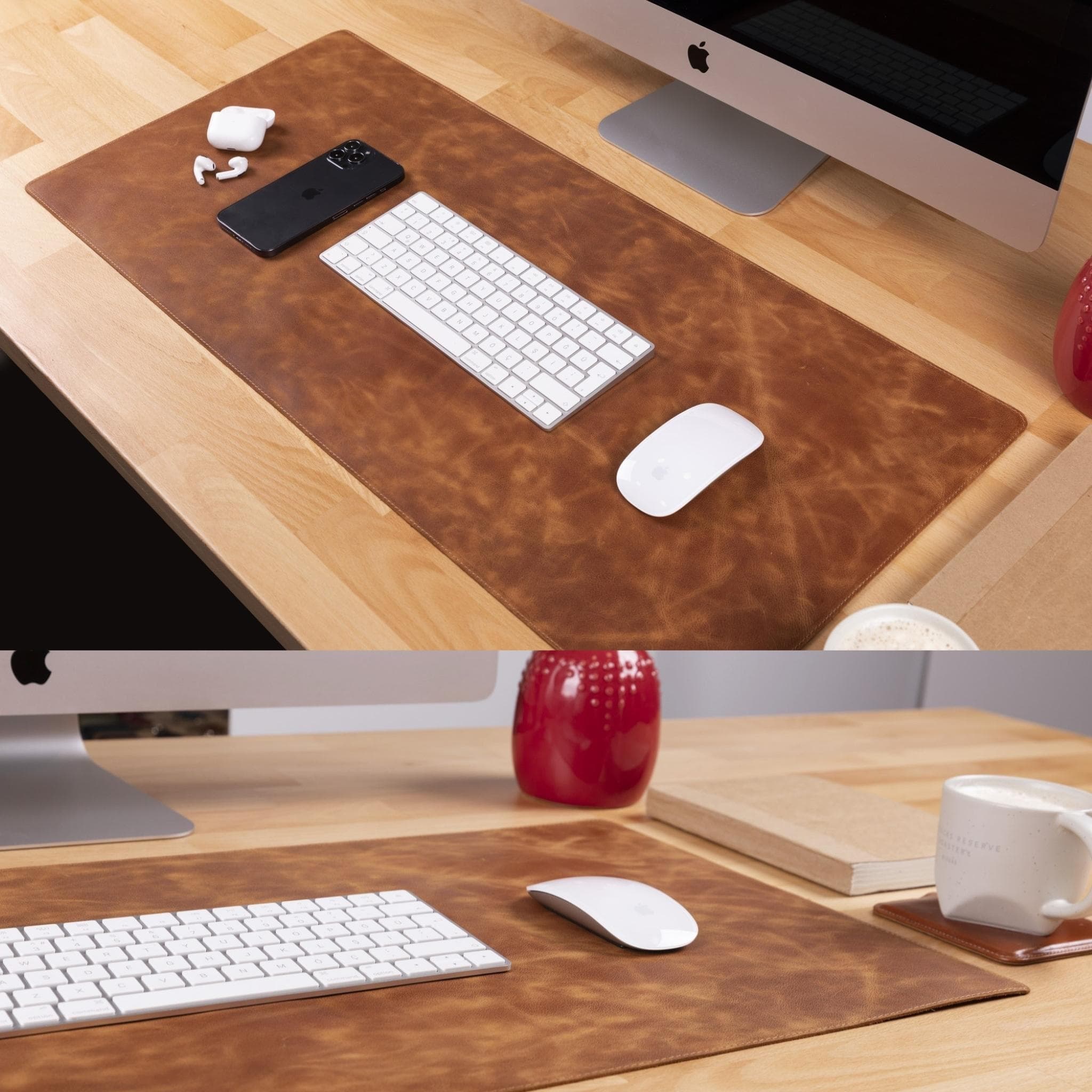 Bayelon Premium Genuine Leather Desk Mat