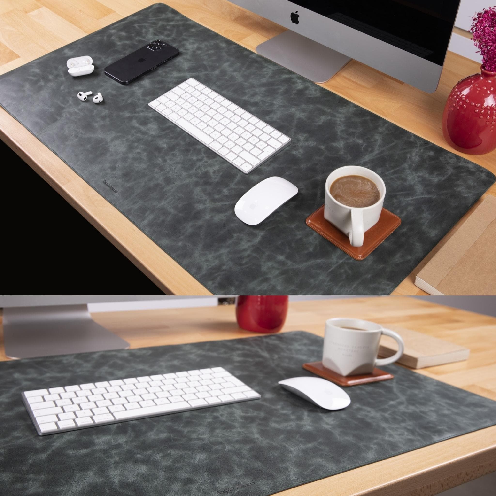 Bayelon Premium Genuine Leather Desk Mat