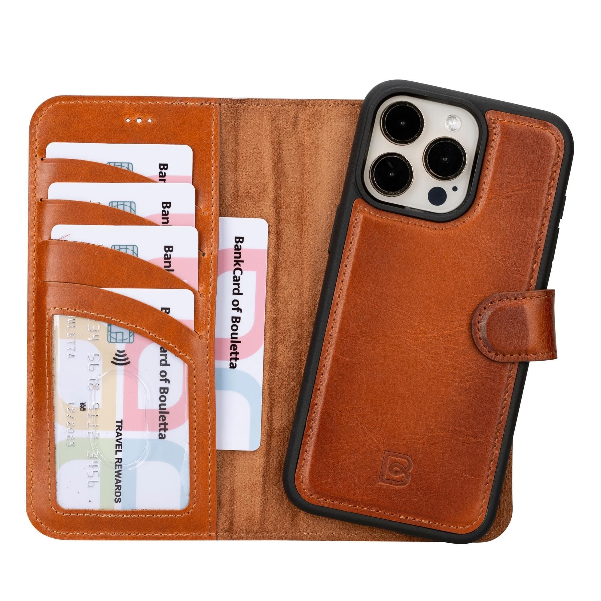 Bayelon Magic iPhone 15 Series Leather Wallet Case - MW
