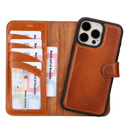 Bouletta Magic iPhone 15 Series Detachable Leather Wallet Case - MW