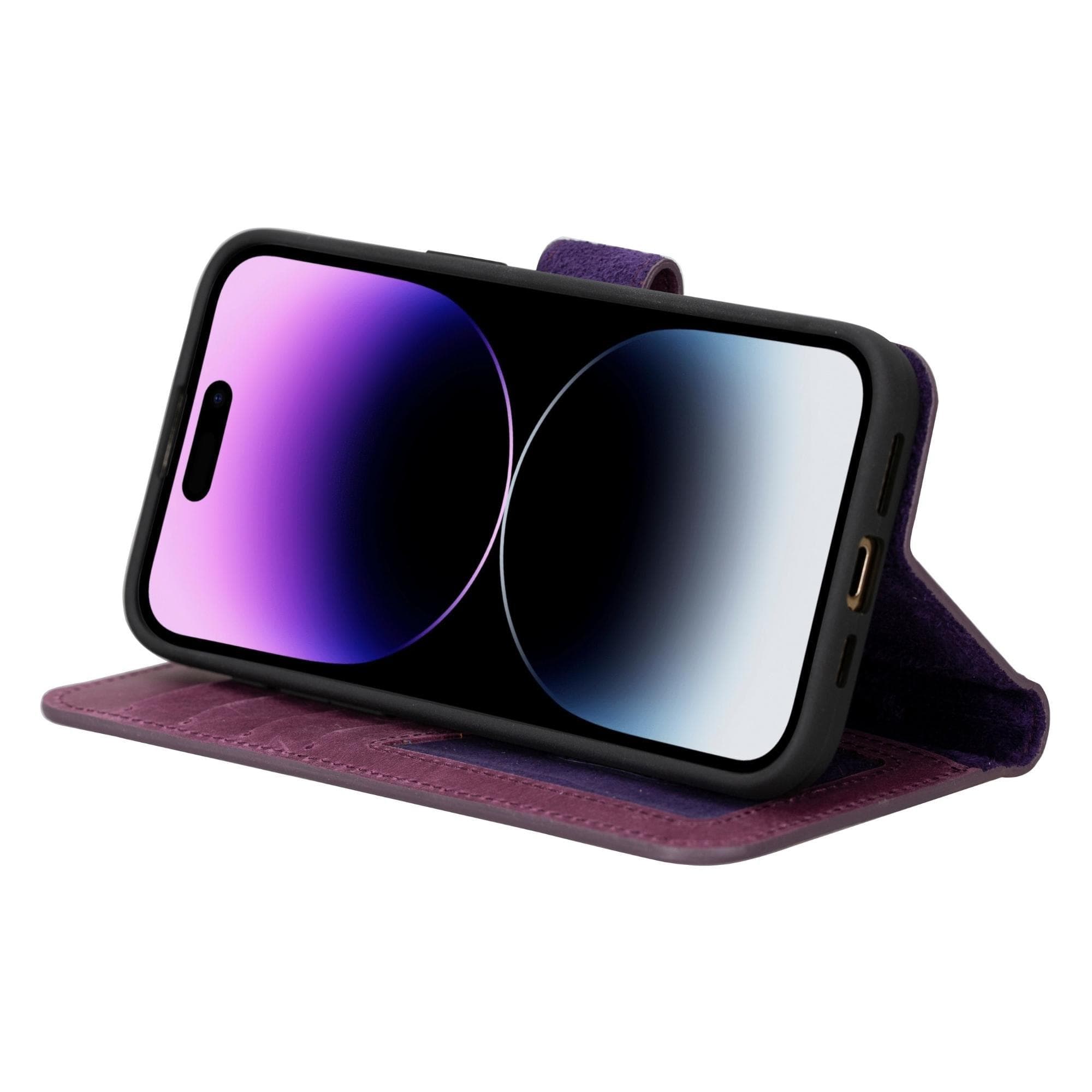 Bayelon Magic iPhone 15 Series Leather Wallet Case - MW