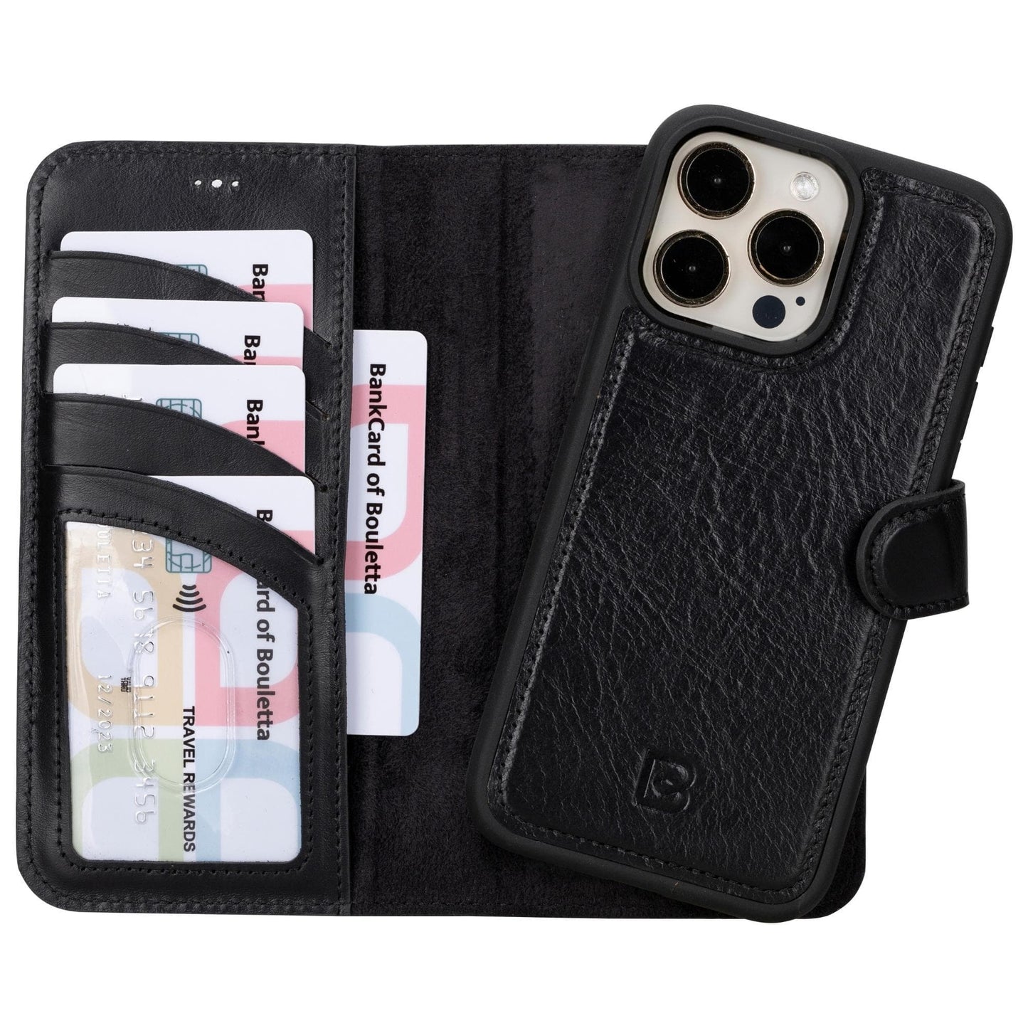 Bouletta Magic iPhone 15 Series Detachable Leather Wallet Case - MW