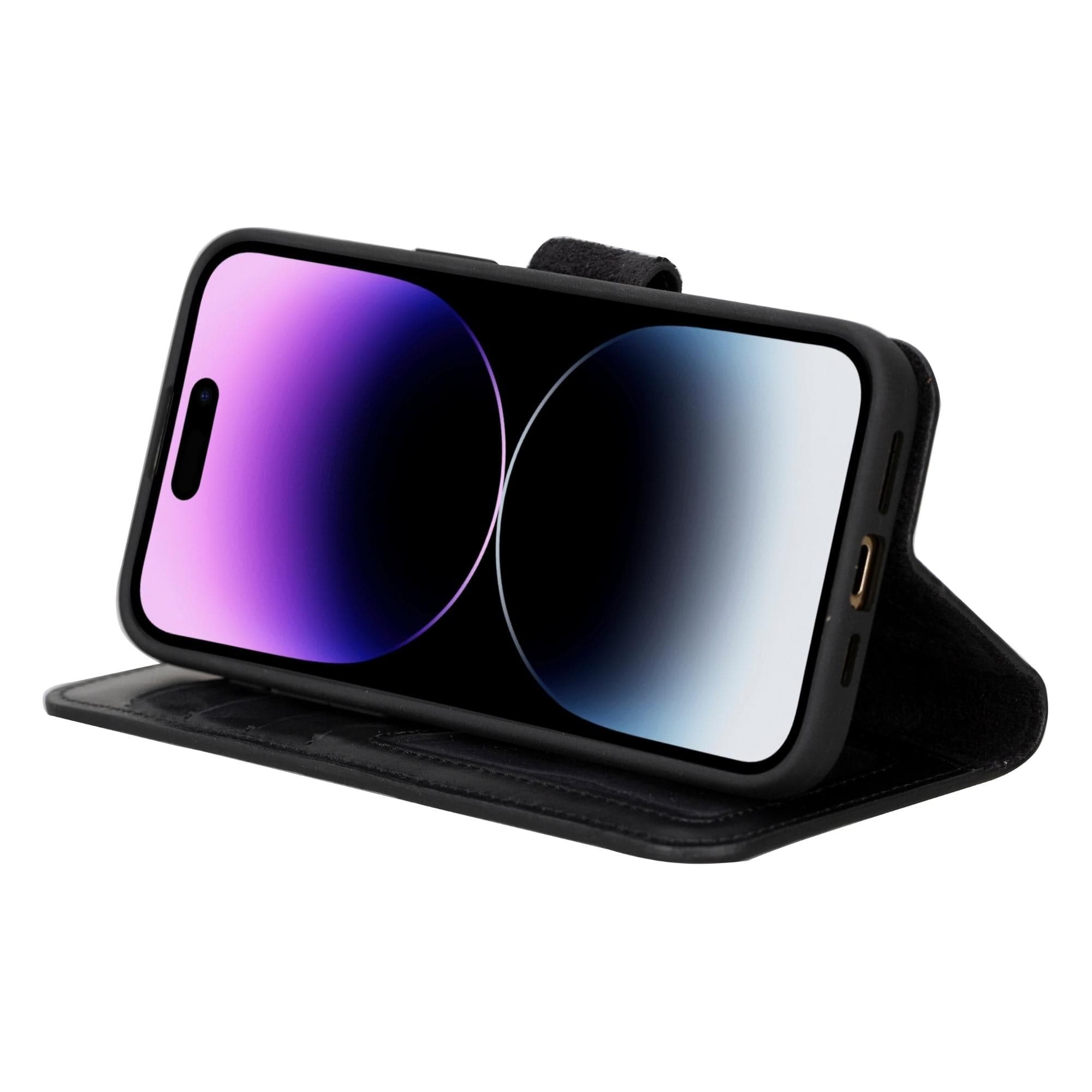 Bayelon Magic iPhone 15 Series Leather Wallet Case - MW