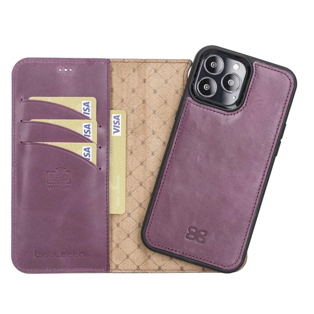Bayelon Magic iPhone 13 Series Detachable Leather Wallet Case - MW
