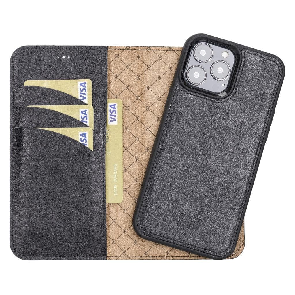 Bayelon Magic iPhone 13 Series Detachable Leather Wallet Case - MW