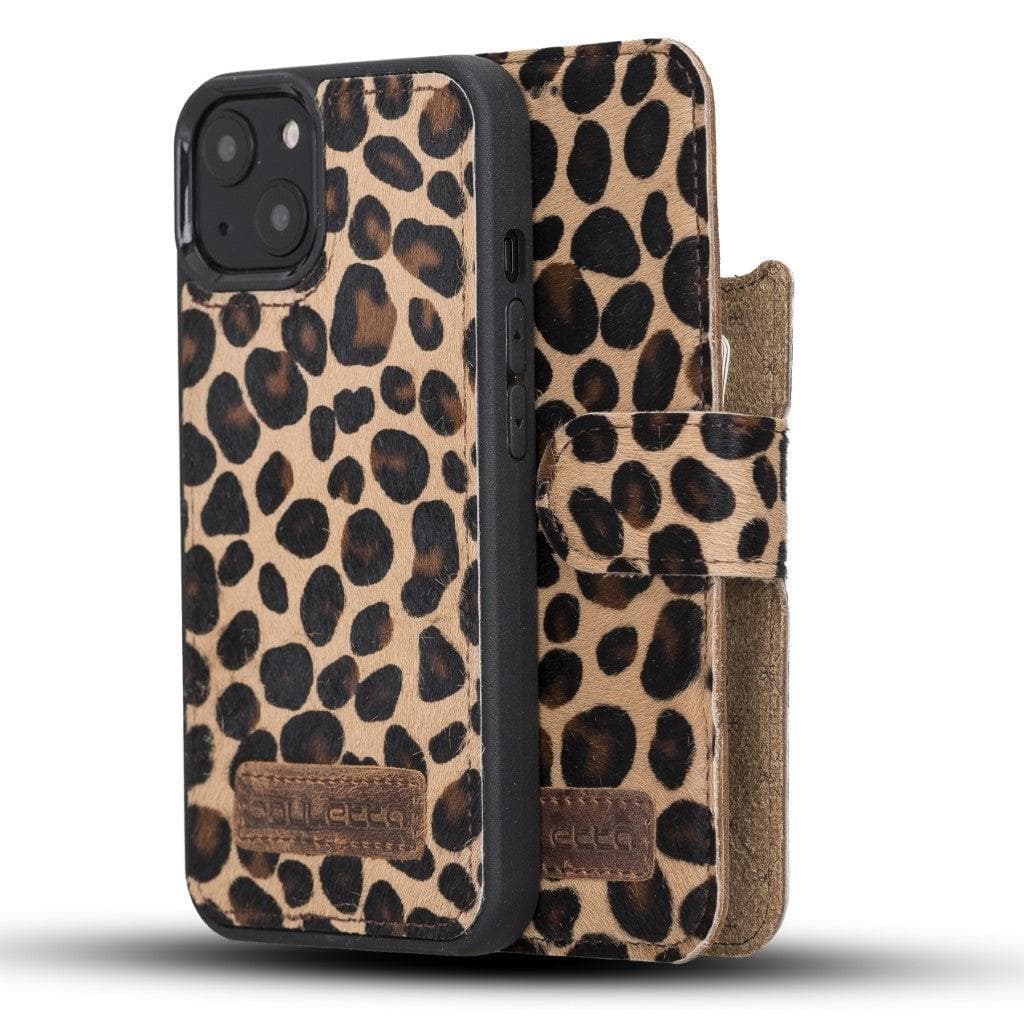 Bouletta Magic iPhone 13 Series Detachable Leather Wallet Case - MW Leopard