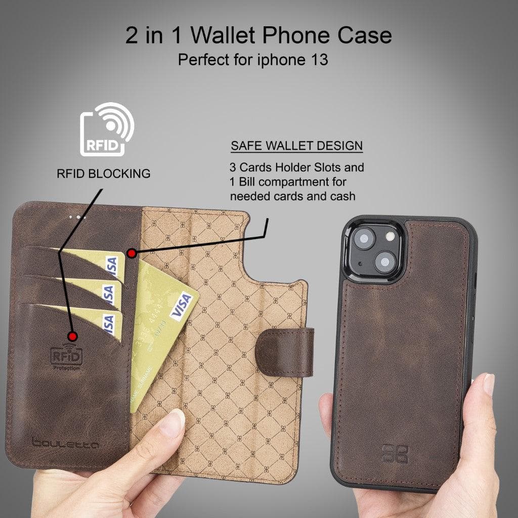 Bouletta Magic iPhone 13 Series Detachable Leather Wallet Case - MW