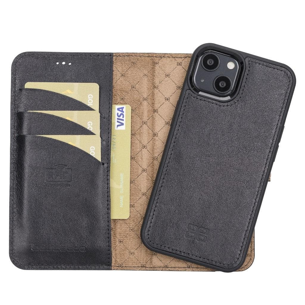Bayelon Magic iPhone 13 Series Detachable Leather Wallet Case - MW