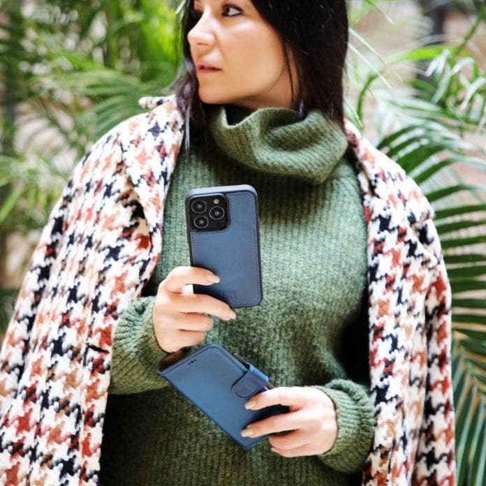 Bayelon Magic iPhone 13 Series Detachable Leather Wallet Case - MW