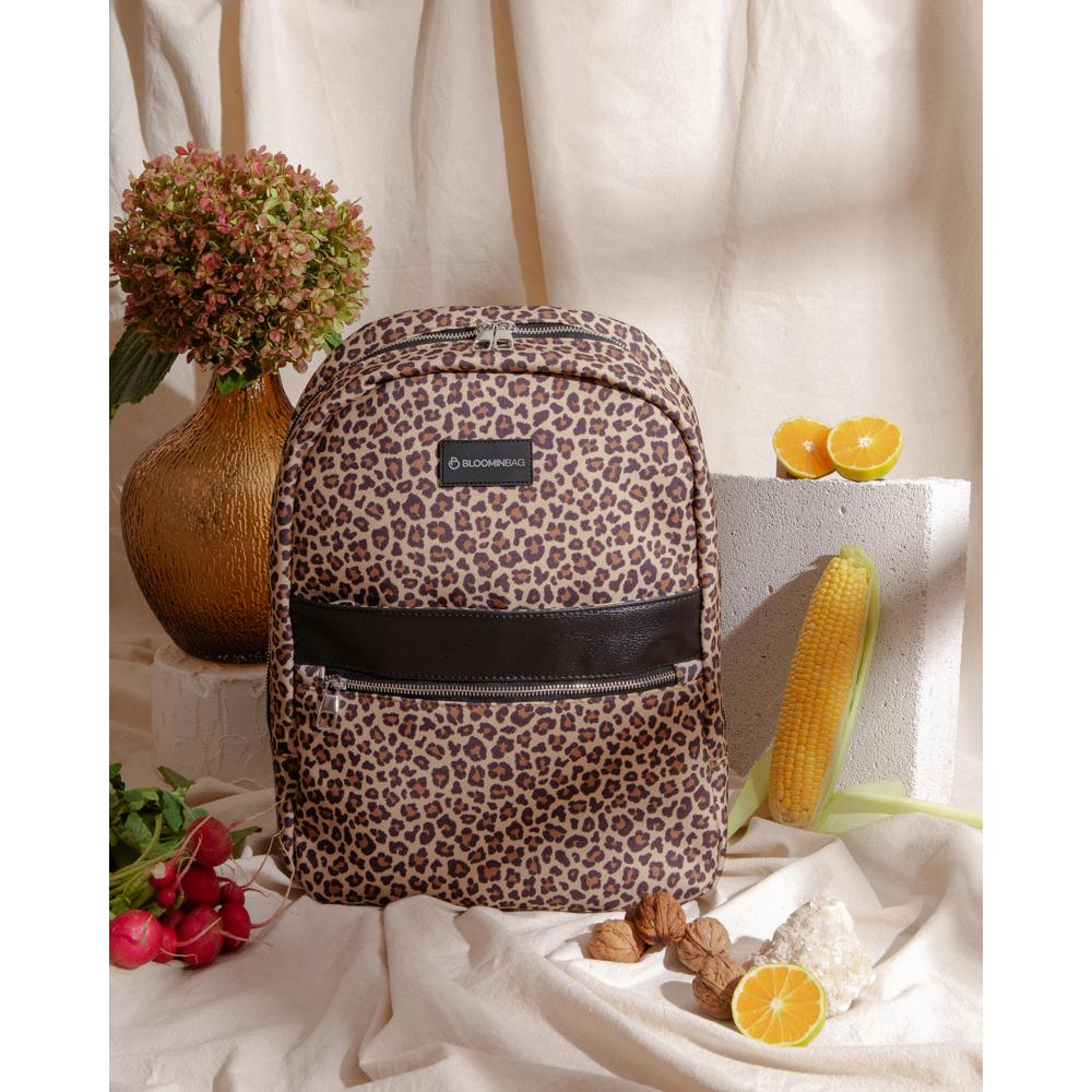 BloominBag Earthy Leopard 13-14 inch MacBook / Laptop Backpack