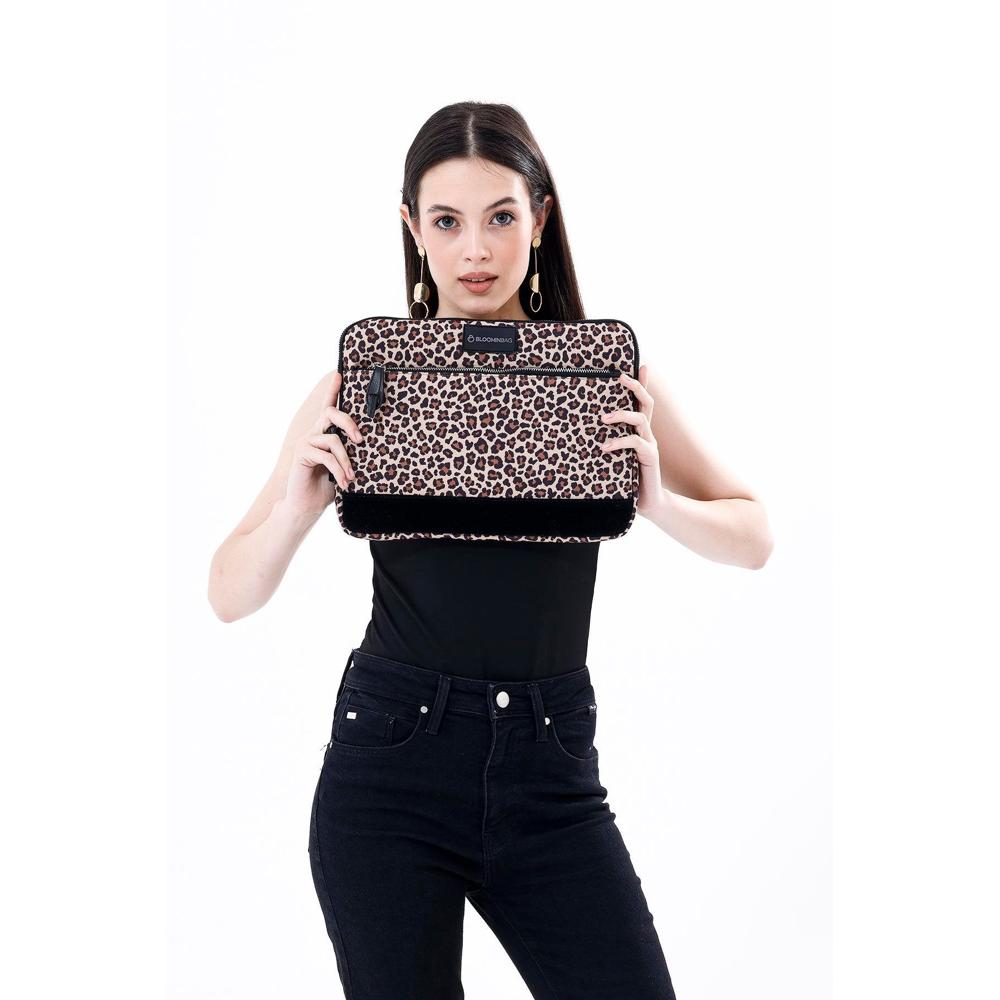 BloominBag Earthy Leopard 14 inch Laptop / MacBook Sleeve