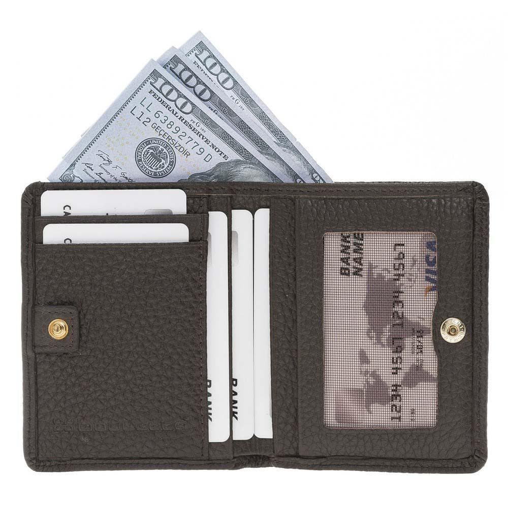 Bayelon Fabio Leather Men's Wallet with Zipper - Handmade Elegance Brown