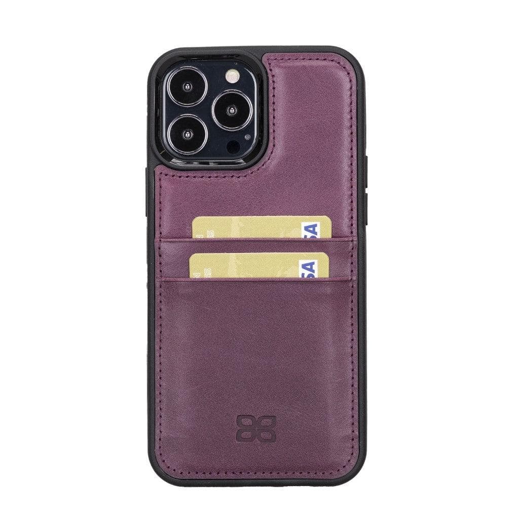 Bayelon Flex Cover Leather iPhone 13 Pro Max Case with Card Holder