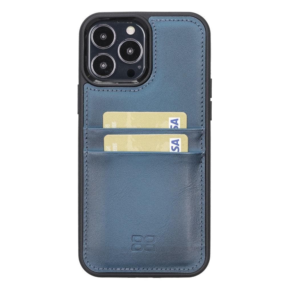 Bayelon Flex Cover Leather iPhone 13 Pro Case with Card Holder