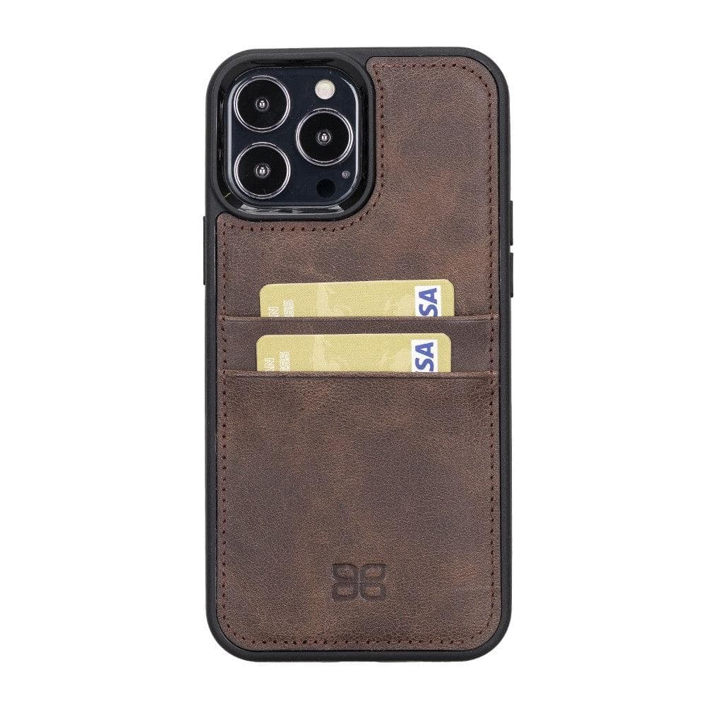 Bayelon Flex Cover Leather iPhone 13 Pro Max Case with Card Holder
