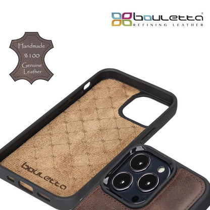 Bouletta Flex Cover Leather iPhone 13 Pro Case with Card Holder