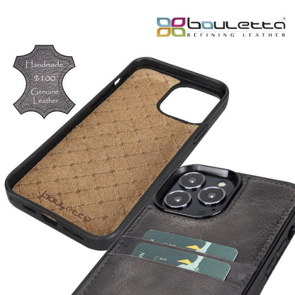 Bouletta Flex Cover Leather iPhone 13 Pro Case with Card Holder