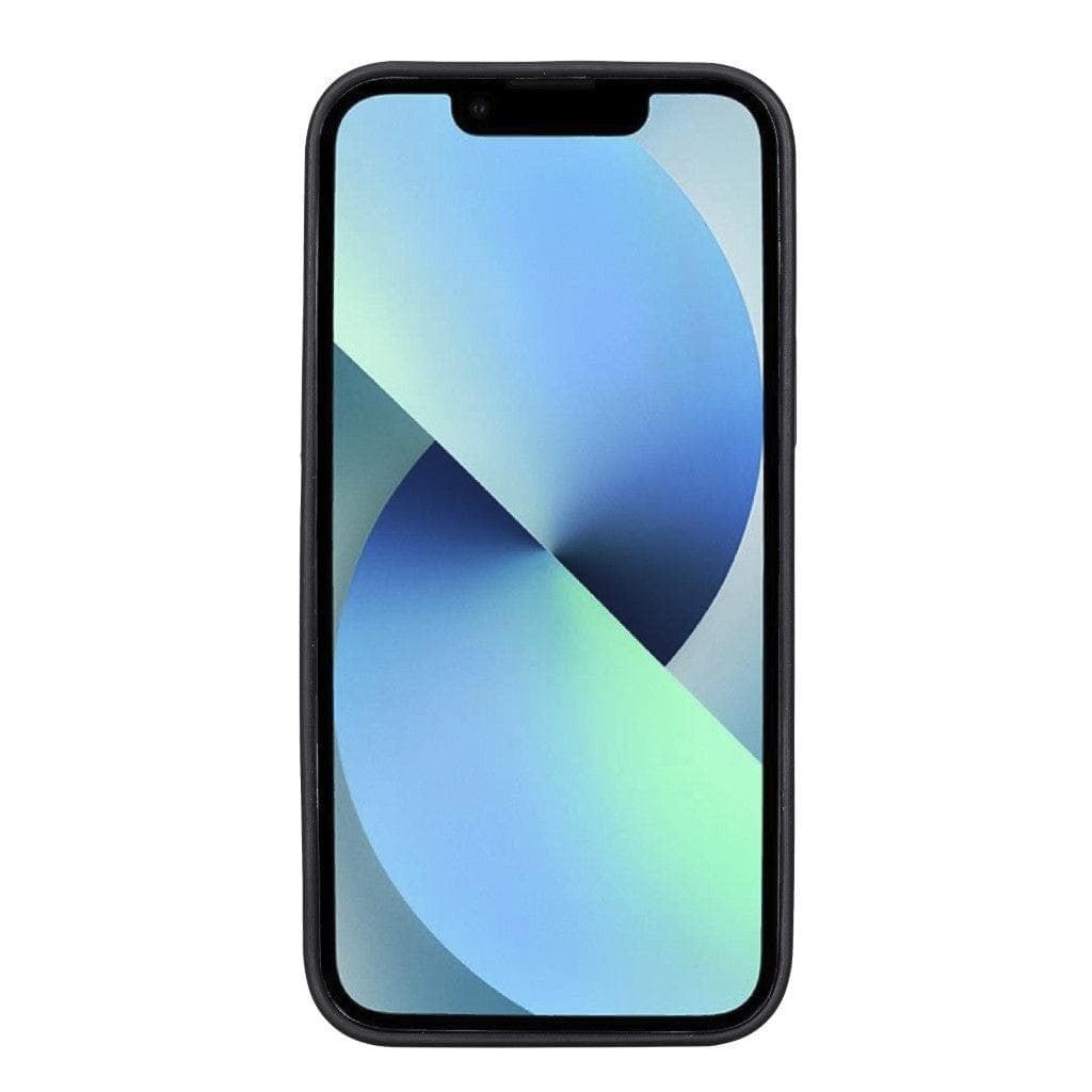 Bayelon Premium Flex Cover Leather iPhone 13 Case with Card Holder