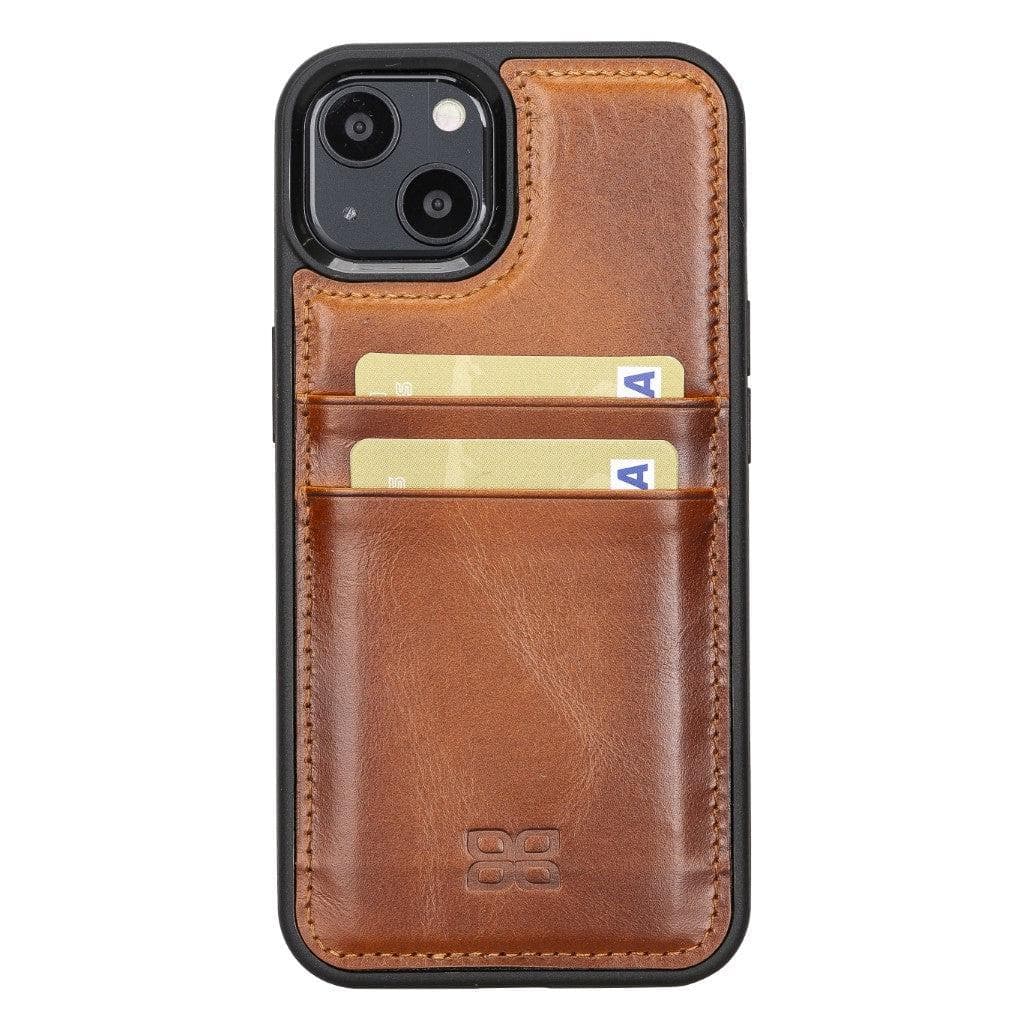 Bayelon Flex Cover Leather iPhone 13 Pro Case with Card Holder